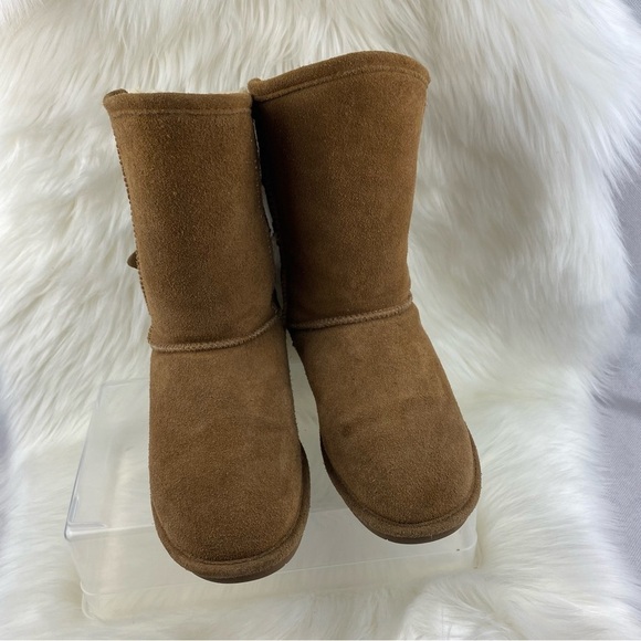 BEARPAW BOSHIE CHESTNUT DISTRESS SNOW- WINTER BOOTS SIZE 7 - Picture 1 of 10